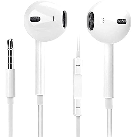 Amazon Co Jp Iphone イヤホン 有線イヤホン インナーイヤー型 3 5mm ジャック 多機種対応 ヘッドホン マイク内蔵 リモコン付き スマートフォン 通話対応 音量調整 家電 カメラ