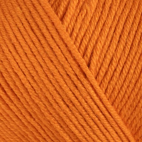 Image of Baby Cotton Blend Yarn - Soft Sport Weight Yarn for Crochet & Amigurumi - 50g /180yds - 60% Cotton 40% Acrylic - Ideal for Baby & Knitting Proj.(Orange, 2 Balls)