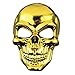 Produktbild AuLinx Halloween Maske Grusel SchäDelmaske Full Face Skull Skeleton Maske,füR Party Fasching Karneval KostüM Cosplay Dekoration Herren&Damen (Gold)