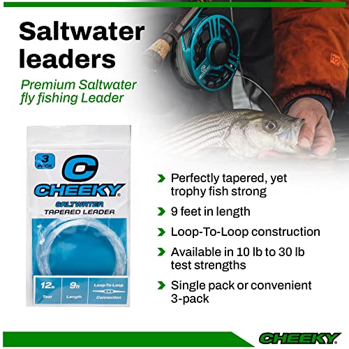 Cheeky Fishing Saltwater Fly Fishing Leader 1 Pack miniatura 2