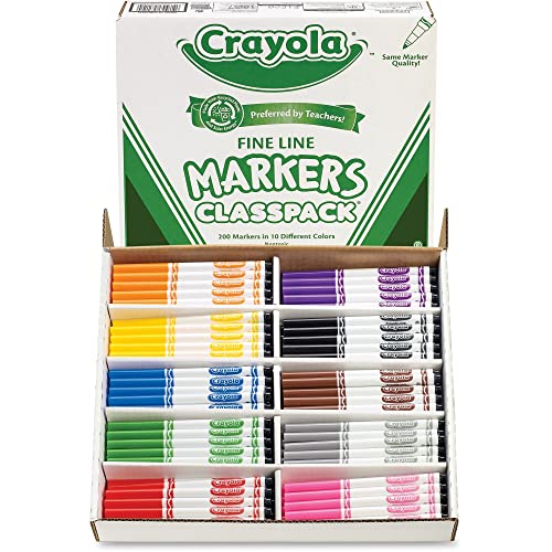 Crayola-Fine-Line-Markers-For-Kids-Back-to-School-Supplies-For-Teachers-Bulk-Markers-For-School-200-Count