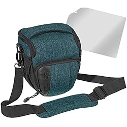 Bolso Nikon D3500 Pedea - Funda para cámara réflex Nikon D500, D750, D3500, D5200, D300 Coolpix B500 / Sony Alpha 7, 7M2 7M3, 7R II, DSC-RX10 / Canon EOS 77D, 200D, 1200D, 1300D, Color Morado