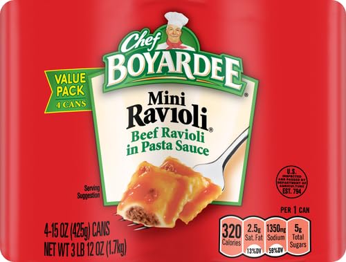 Image of Chef Boyardee Mini Ravioli, 15 oz, (Pack of 24)