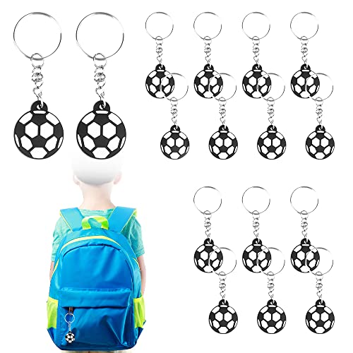SIYINGSAERY Llavero de Fútbol 16 PZS Mini Llaveros de Fútbol Artículos de Fiesta Fútbol Llaveros para Regalo de Equipo Fútbol, Los Aficionados y Entrenadores, Premio de Carnaval de Escuela