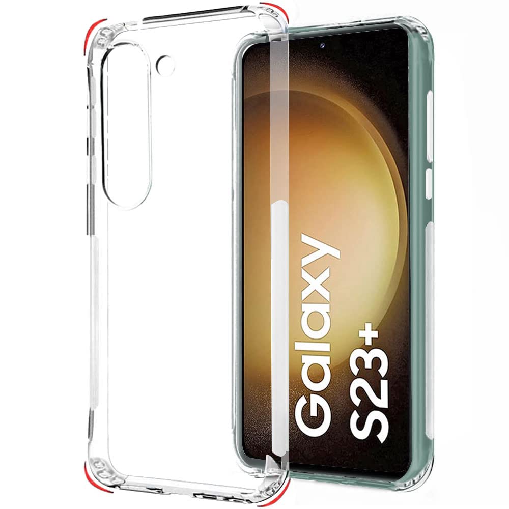 TheGiftKart Silicone Ultra Clear Back Cover Case For Samsung Galaxy S23 Plus 5G|Slim&Protective Design|Inbuilt Dust Plugs&Anti-Slip Grip|Superior Camera Protection Bump Back Cover Case(Transparent) (B0BSXQBDG3) Amazon Price History, Amazon Price Tracker