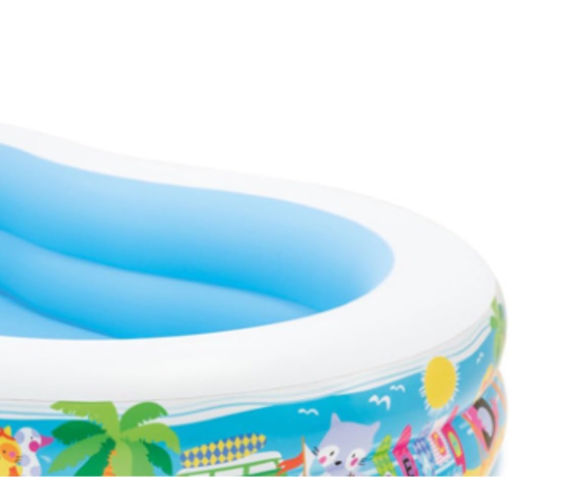 piscina gonfiabile, Piscina gonfiabile rettangolare, piscina for famiglie, da giardino, fuori terra, estiva for bambini
