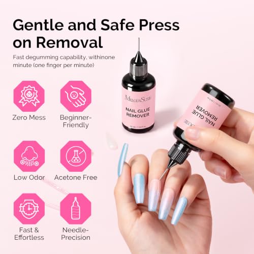 Image of MelodySusie 50ML Pinpoint Nail Glue Remover for Press on Nails