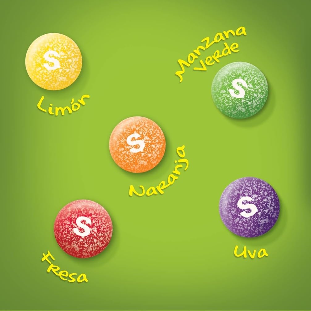 Skittles Caramelos ácidos Masticables en Bolitas de frutas (pack de 15 x 152g)