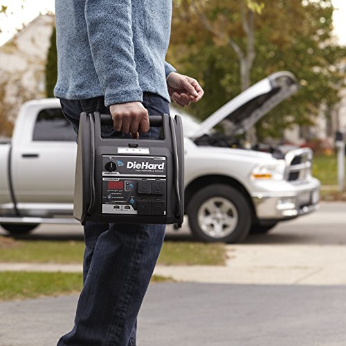DieHard 71688 1150 Peak Amp 12V Jump Starter with USB/12V Portable Power Ports and 100PSI Air Compressor