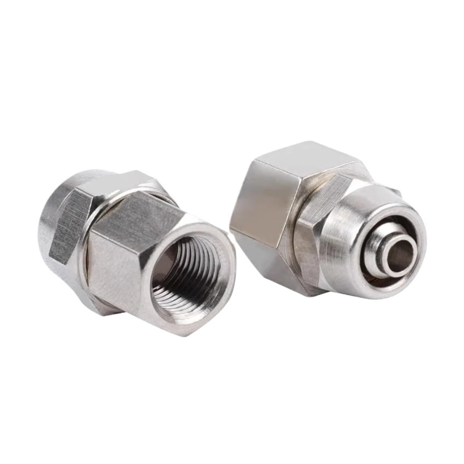 PAKMEZ 10Pcs KPCF Coper Female Pneumatic Fittings 1/8" 1/4" 3/8" 1/2" BSP Push In Quick Connector Release Air Fitting OD 4 6 8 10 12MM(KPCF 8-01)