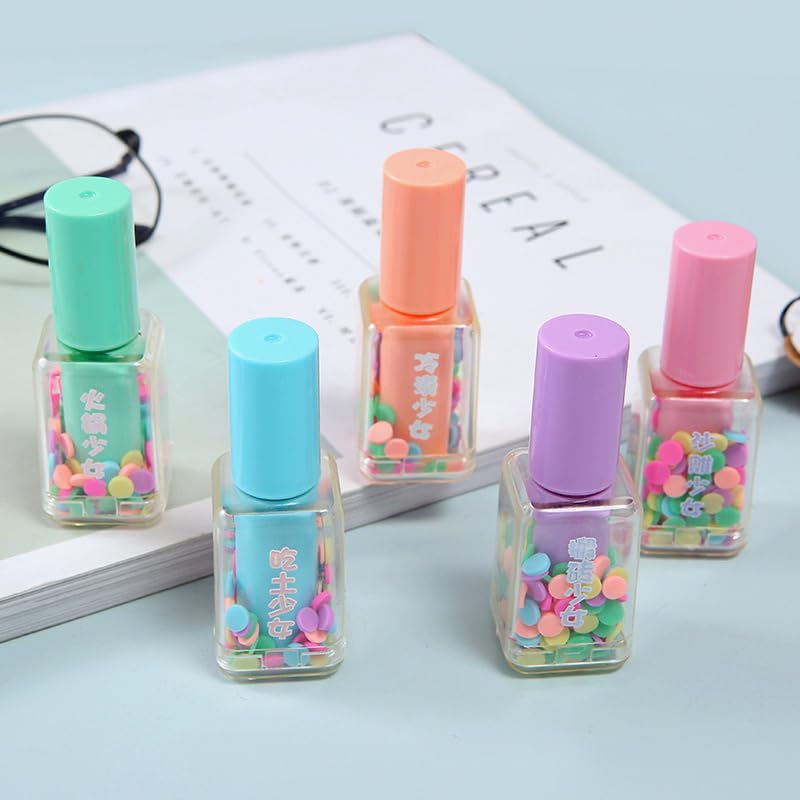 Kit Marca Texto Esmaltes com Caneta Fofa