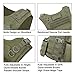 MGFLASHFORCE Tactical Airsoft Vest Adjustable Modular Paintball Vest (Green)