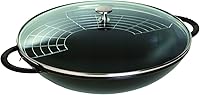 Vista 1 de Staub Wok - Tapa de cristal - Negro