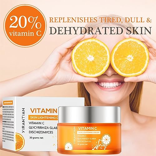 Vitamin C Face Cream – Hyaluronic Acid And Vitamin C&E,Face Moisturiser For Women,Anti Aging&Wrinkle,Natural Skin Care Hydrate,Plump, Skin Care Dark Spots Erase Fine Lines (1PCS) - Image 5