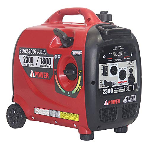 A-iPower SUA2300i A- 2300-Watt Inverter Generator with Mobility Kit Parallel Ready for Double Power Ultra Quite