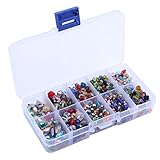 Crystal Beads Sets Mixed Glass Bead for Jewelry Making Loose Beads in Bulk with Box Wholesale Beads (Type3)