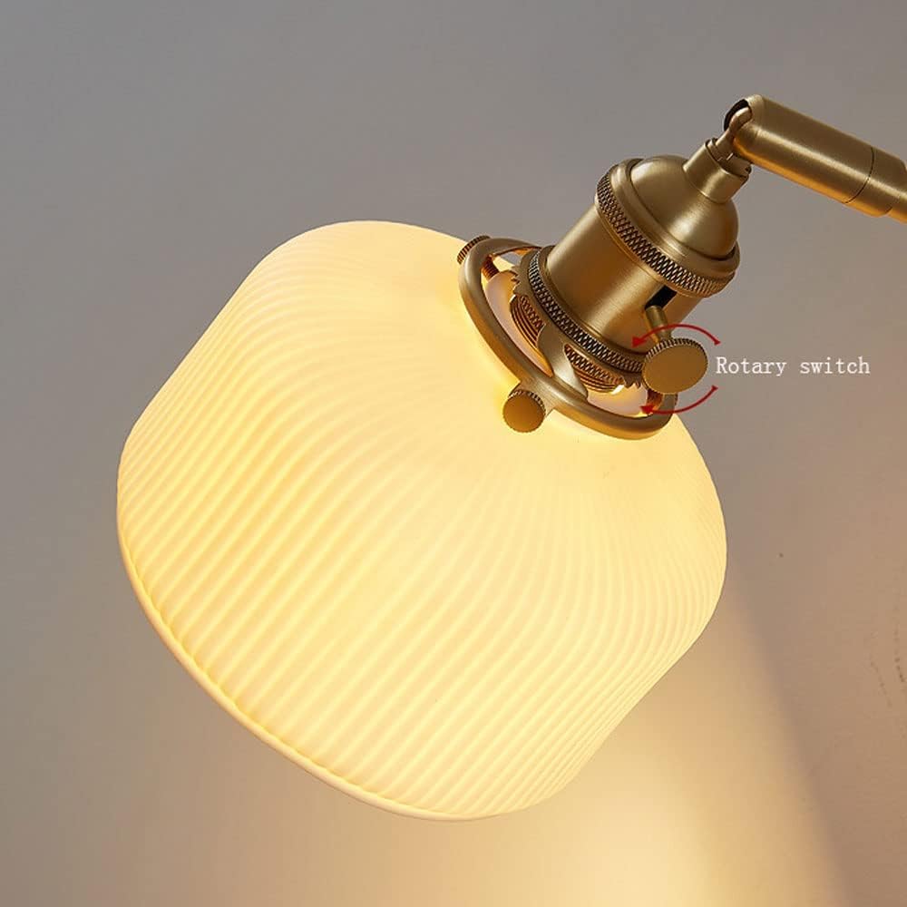 Wandleuchte für den Innenbereich, 1 Licht mit Lampenschirm aus Keramik, ideal für Schlafzimmer, Esszimmer oder Wohnzimmer.
