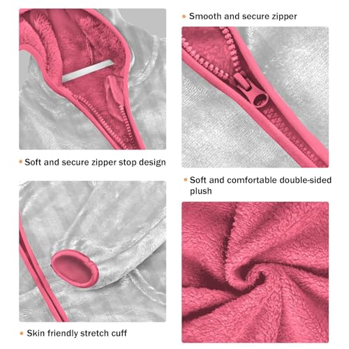 GuoChe Abstract White Gray Pinstripe Kid Fleece Jacket3