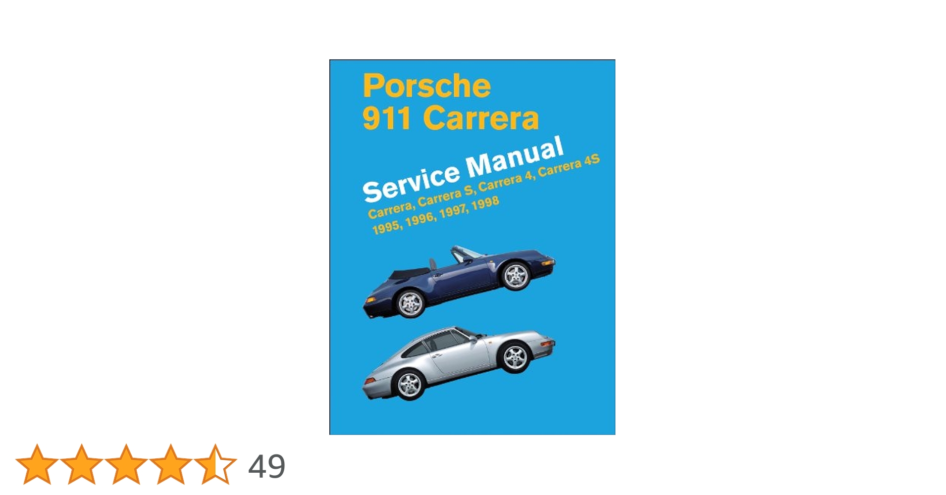 洋書 Porsche 911 Carrera type993 SV Manual Porsche 911 Carrera Service Manual 1995-1998: (Type 993