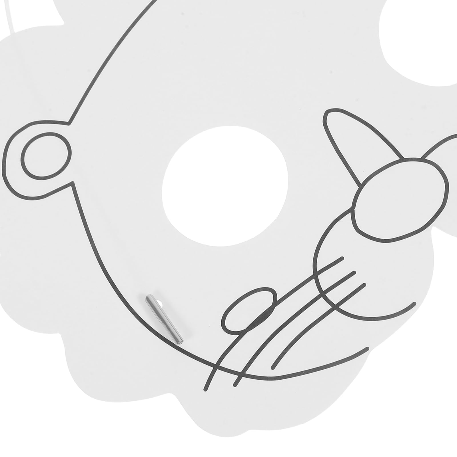 BESTonZON Maschere di Carta Bianche per Animali Maschere da Dipingere per Ragazzo Ragazza e Adulti Kit di Artigianato Artistico per Feste di Compleanno Feste Tema e Cosplay