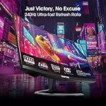 Sceptre New Curved 24.5-inch Gaming Monitor up to 240Hz 1080p R1500 1ms DisplayPort x2 HDMI x2 Blue Light Shift Build-in Speakers, Machine Black 2025 (C255B-FWT240 Series) - Image 3