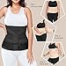 Gepoetry 3 in 1 Postpartum Belly Band Wrap Support Recovery Girdles Abdominer Binder Post Surgery Belly&Waist&Pelvis Support Belt & Back Brace(Black, Small/Medium)