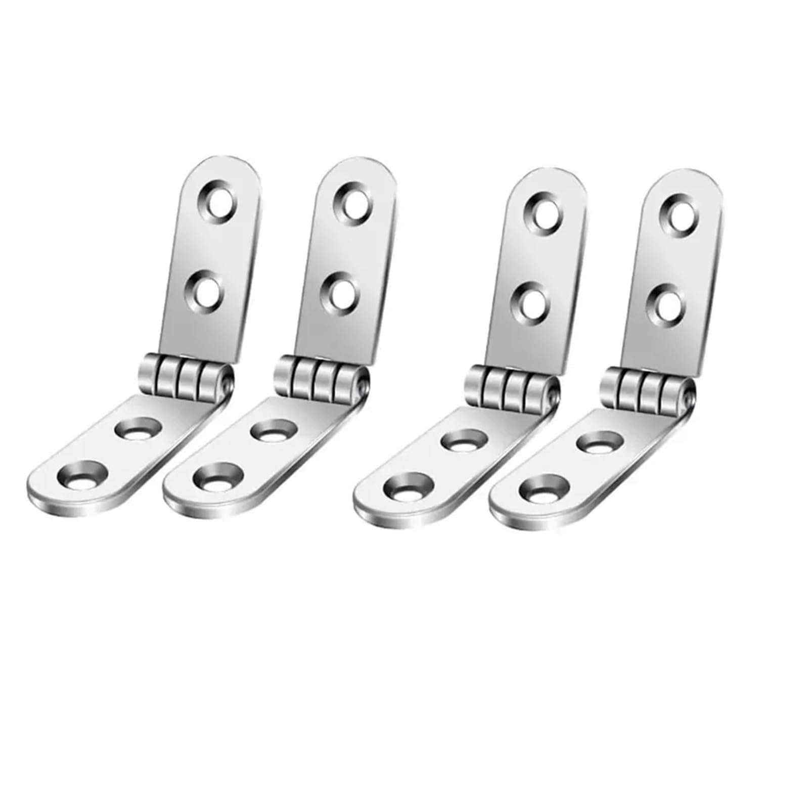 Cidegoo One Color Small Hinges 4Pcs Foldable Hinge 180 Degree Flap Screw-On Hinges For Sewing Machine Cabinet Rounded Corner Buffer For Window, Cabinets, Wooden Boxes