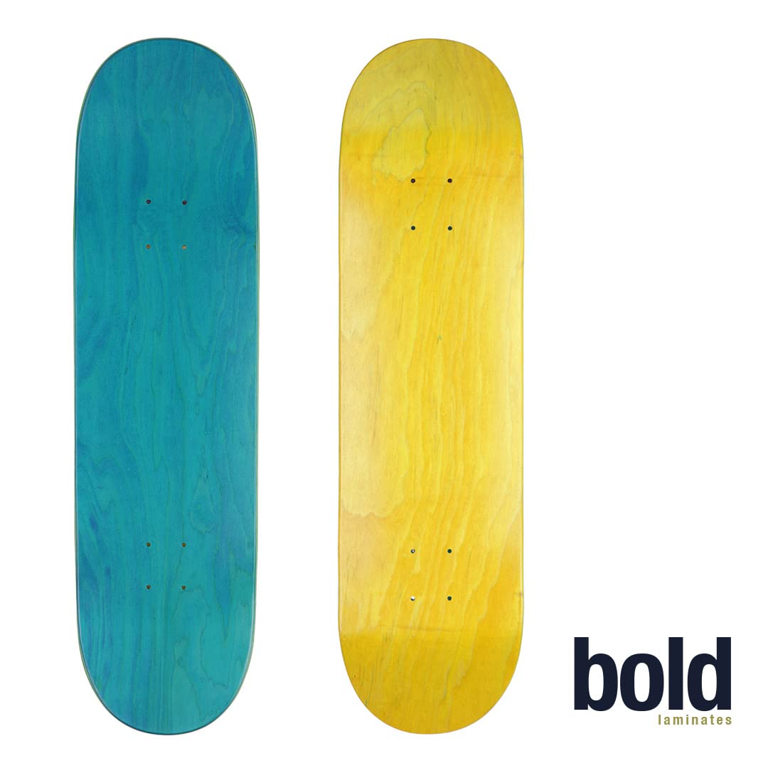 Planche De Skateboard Bold Blank Low Concave – Érable Canadien 7 Plis, Cold Press, 3 Couches Teintées, 20,3 Cm