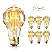 Produktbild Edison Glühbirne, otumixx Vintage Glühbirne E27 60W 220V Retro Glühbirnen Dimmbar Filament Warmweiß 2700-3200K Dekorative Glühbirne Ideal für Nostalgie und Antike Beleuchtung - 6 Stück