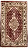 Knoten: ca.: 250000 / qm Nain Trading Indo Täbriz 236x145 Orientteppich Teppich Braun Handgeknüpft Indien