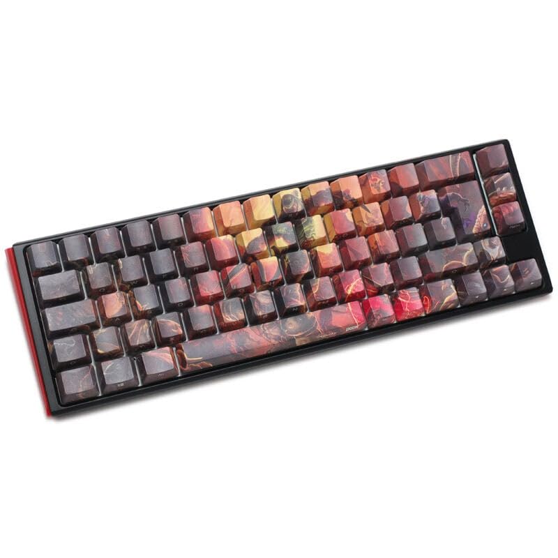 Ducky x Doom One 3 Limited Edition Mechanische Gaming-Tastatur, Offiziell Lizenziertes Bethesda-Design, 5-Seiten-Dye-Sub-Druck, Quack Mechanics, Cherry MX Silent Red Switches, SF (65%) Formfaktor
