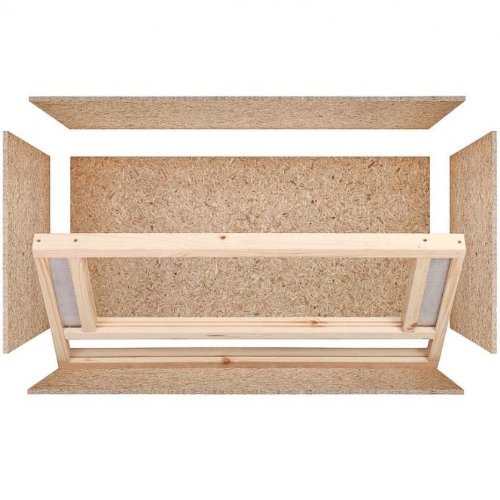 REPITERRA Houten terrarium voor reptielen, 100 x 60 x 60 cm, OSB-hout, zijventilatie, eenvoudig te monteren, 360 liter - Afbeelding 5