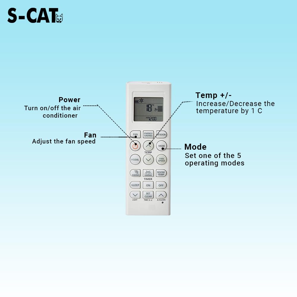LG AC Remote Replacement - S-CAT Himalaya Cool -5 LG AC Remote Replacement - S-CAT Himalaya Cool -5