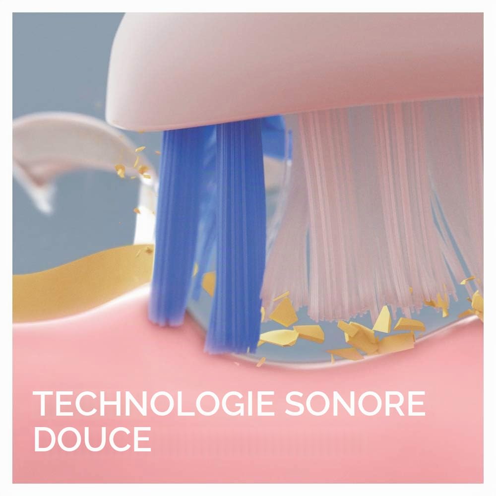 Oral-B Pulsonic Slim Clean 2000 Brosse à dents électrique électrique avec 2 modes de brossage pour soins dentaires et gencives saines avec minuteur, cadeau homme/femme, conçu par marron, noir