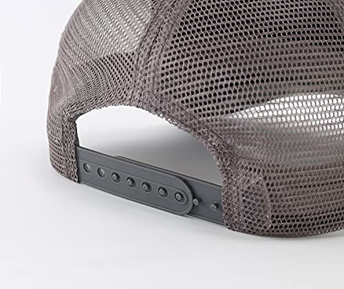 Home Prefer Men's Vintage Mesh Trucker Hat Outdoor Sport Summer Baseball Cap (Grey) #TOP5