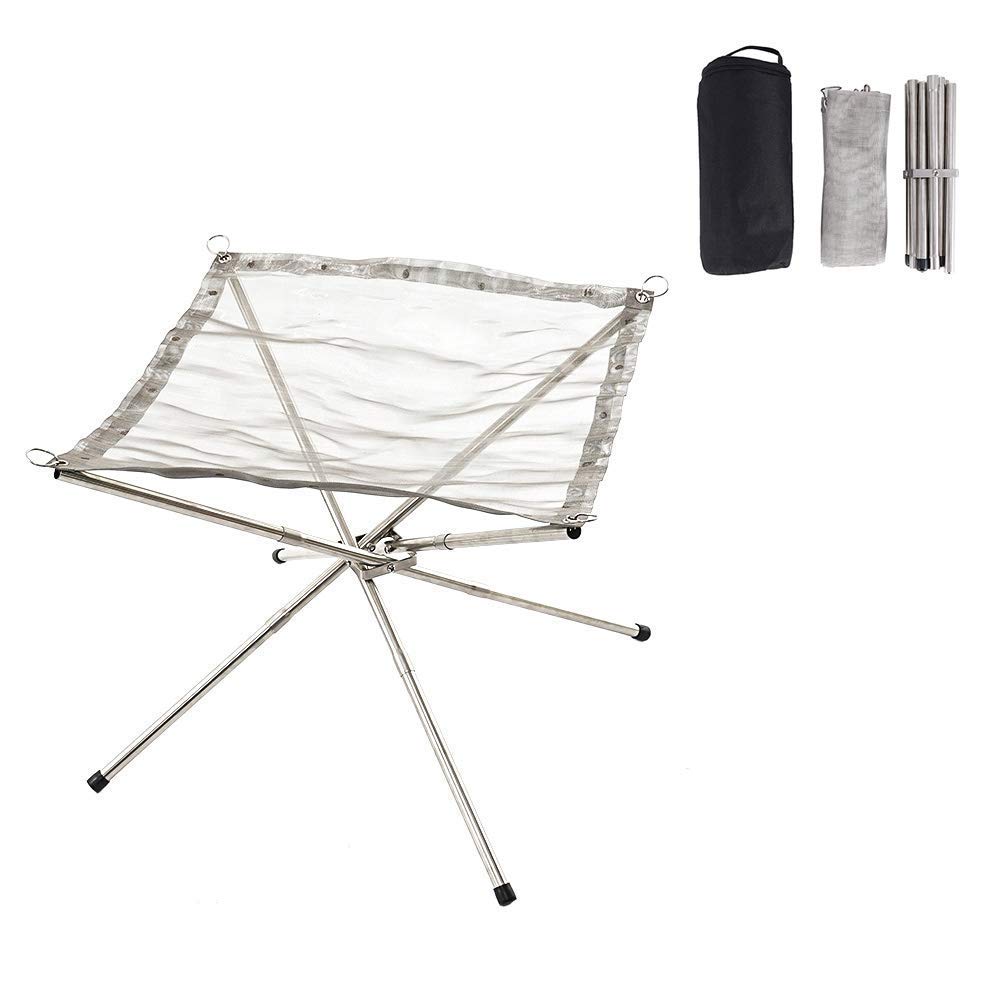 Portable Fire Pit,Foldable Brazier with Backpacking Outdoor for Garden Patio
