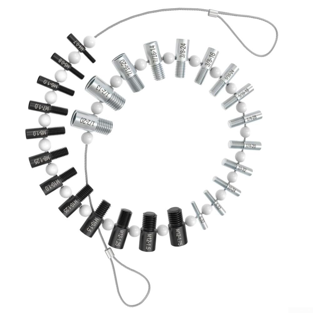 Galgas de Medición para Doble Cara 26 para hojas Negro Galgas(26-piece Set)