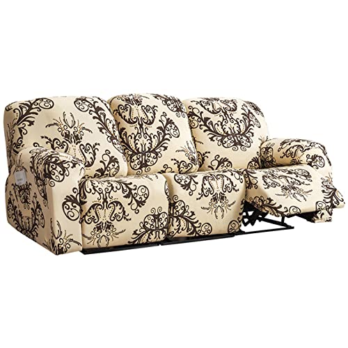 Funda elastica para sofa reclinable marron ideal para ver television 2