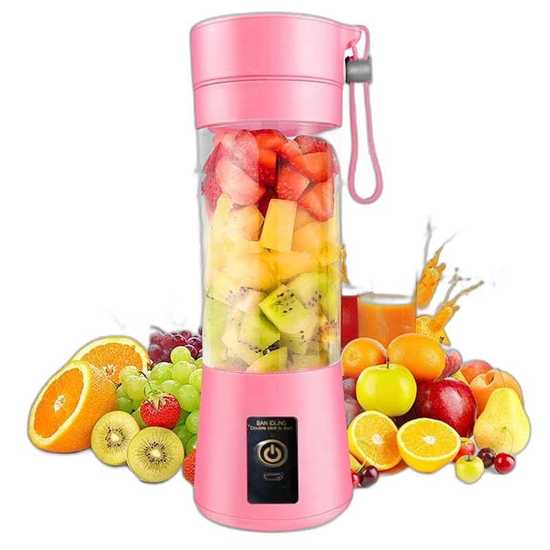 Mann Mart™ Portable USB Rechargeable Blender - 6 Blade Smoothie Maker, Powerful Personal Juicer Cup for Travel, Gym & Office-image-15