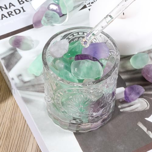 Image of T4U Fluorite Aquarium Gravel Rocks 3 Lbs, Crystals Chip Bulk for Fish Tank, Decorative Pebbles Bulk for Plants, Vase Filler Stones, Natural Quartz Chips Stones for Decoration, Healing Crystal