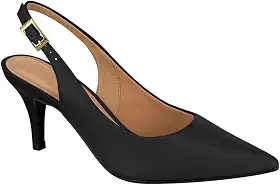Scarpin Feminino Slingback Pelica Branco Off Vizzano 1185.700