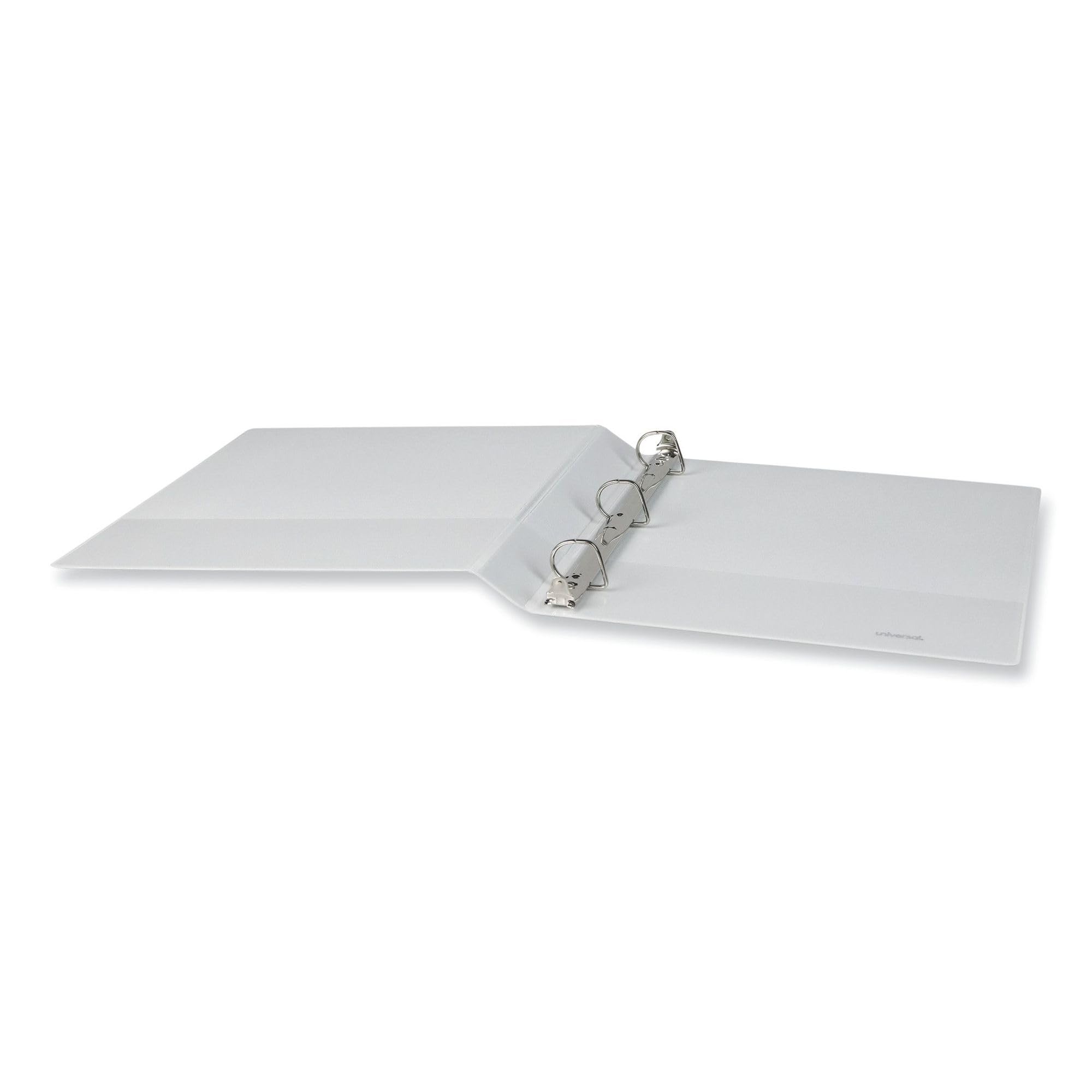 Universal Raccoglitore inclinato con anello a D, 3 anelli, capacità 2,5 cm, 11 x 8,5, bianco, 12/cartone