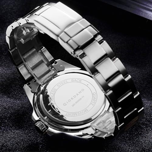 Image of Giordano Analog Wrist Watch for Men Stylish Metal Strap with Water Resistant 3 Hand Mechanism Watch GD-50006