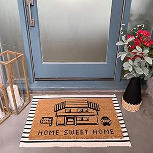 Funnycoirmonsterdoormathomesweethomewelcomemat30x18inchheavydutynonslipoutdoorindooruse Urban Country Home Decor Funny coir monster doormat home sweet home welcome mat 30 x 18 inch heavy duty non slip outdoor indoor use urban country home decor