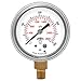 Winters P9S 90 Series Steel Pressure Gauge with Removable Lens, 0-400 psi/kpa, 2" Dial Display, +/-2-1-2% Accuracy, 1/8" NPT Bottom Mount