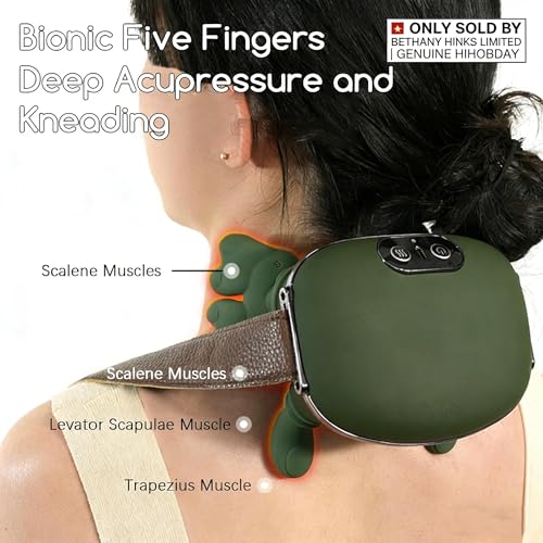 HIHOBDAY Neck and Shoulder Massager, Green - Image 8