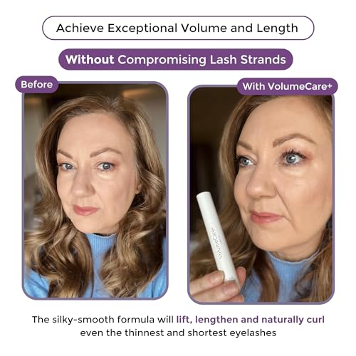 Rumi Cosmetiques VolumeCare+ Mascara For Older Women - Extreme Length and Volume 2-in-1 Formula - No Clumps, Long-wearing, Hypoallergenic Mascara For Sensitive Eyes (Natural Black) - Image 4