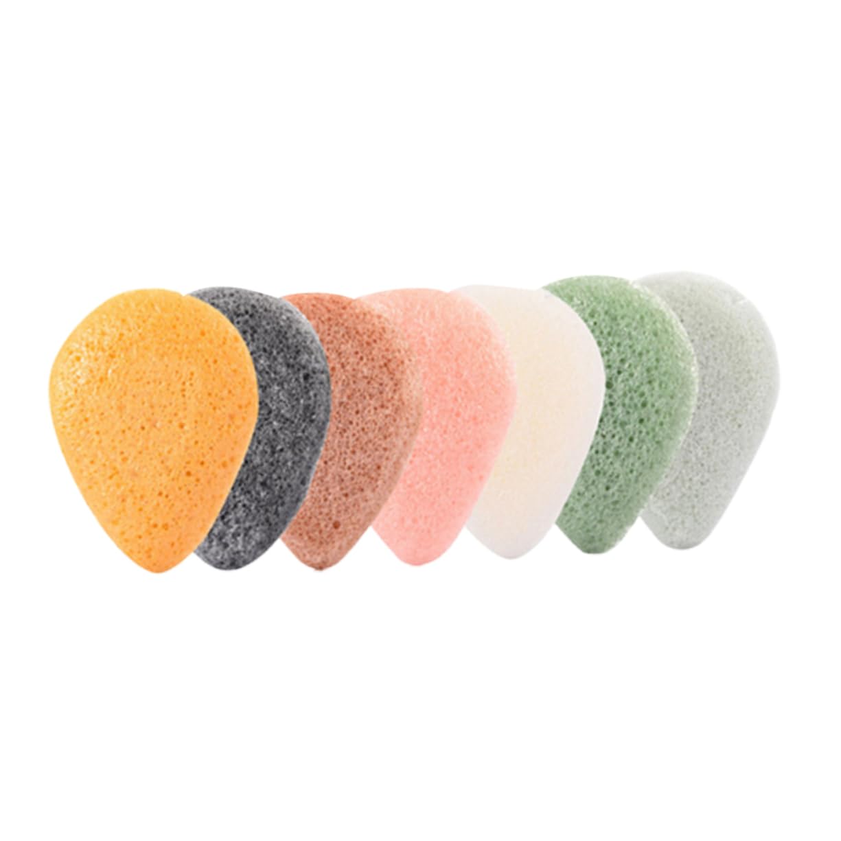 PartyKindom 7Pcs Puff Sponges for Gentle Cleansing Exfoliating and Makeup Removal Vegan Face Washing Puff for Sensitive Skin Care