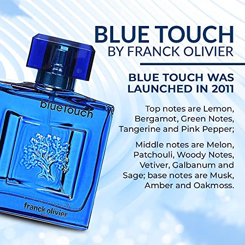 Franck Olivier Eau De Toilette Spray For Men, Blue Touch, 3.4 Ounce #TOP6