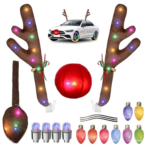 Rentier Auto,Weihnachten Auto Rentier...